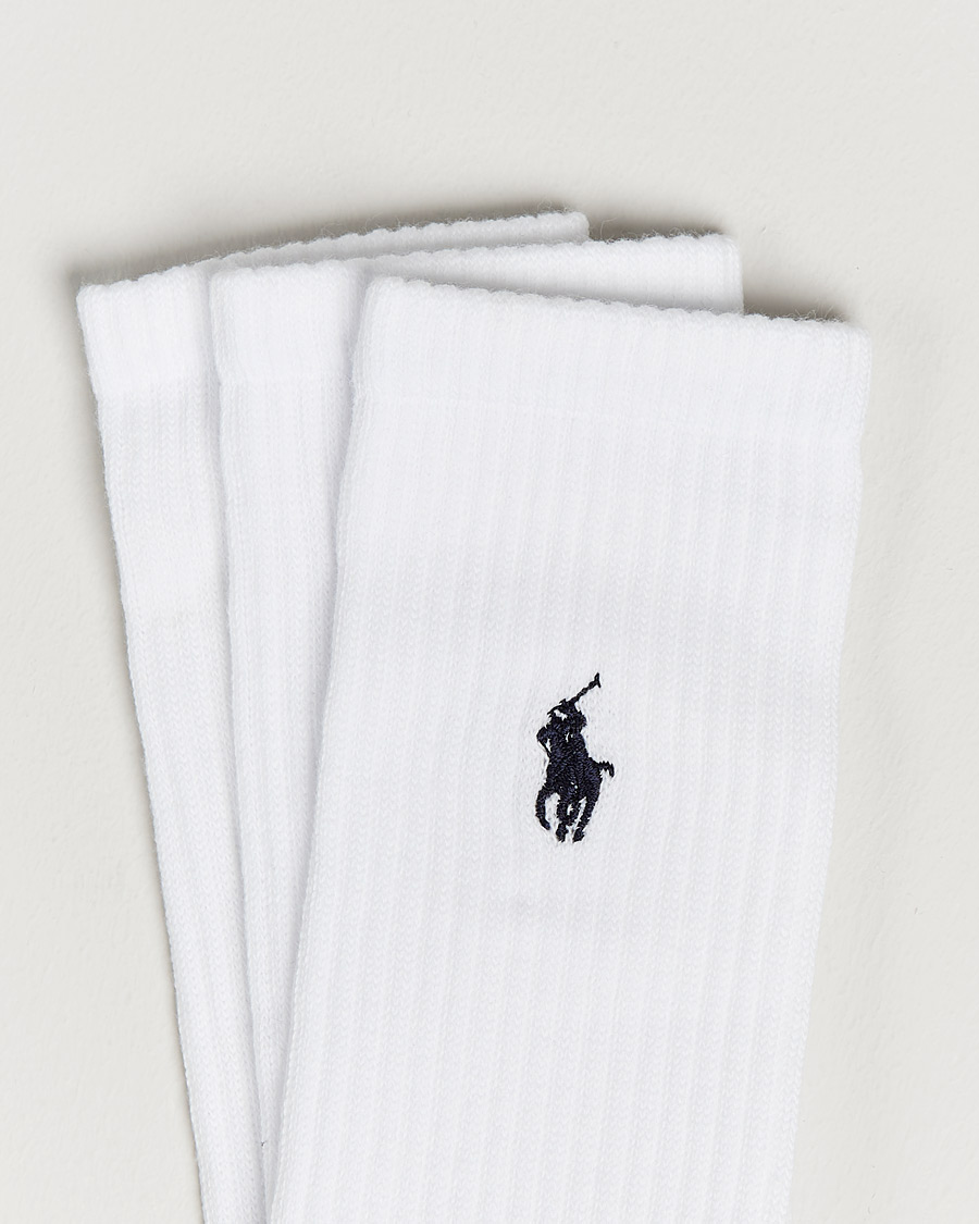 Uomini | Biancheria intima | Polo Ralph Lauren | 3-Pack Crew Sock White