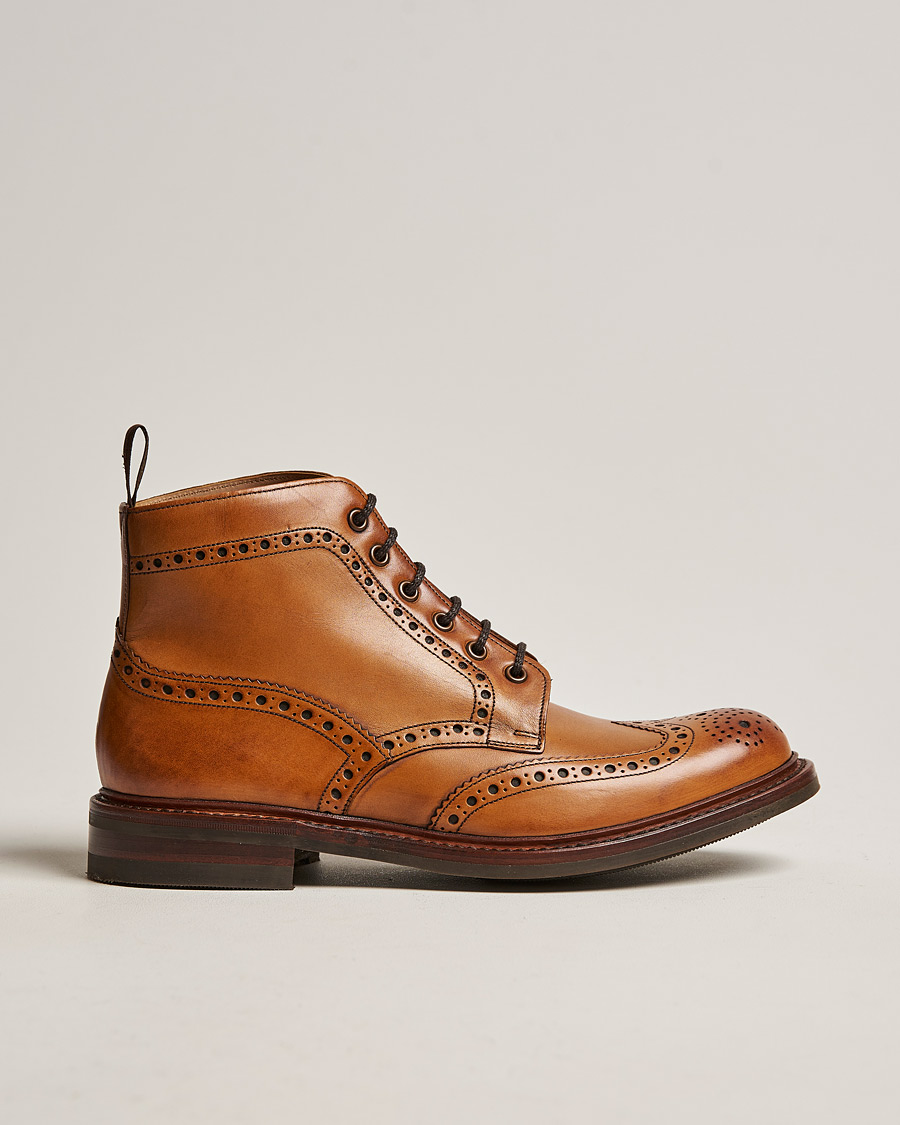 Uomini | Stivali | Loake 1880 | Bedale Boot Tan Burnished Calf