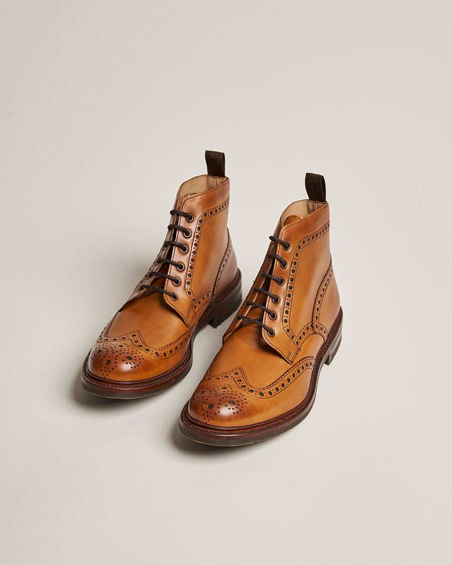 Uomini | Stivali | Loake 1880 | Bedale Boot Tan Burnished Calf