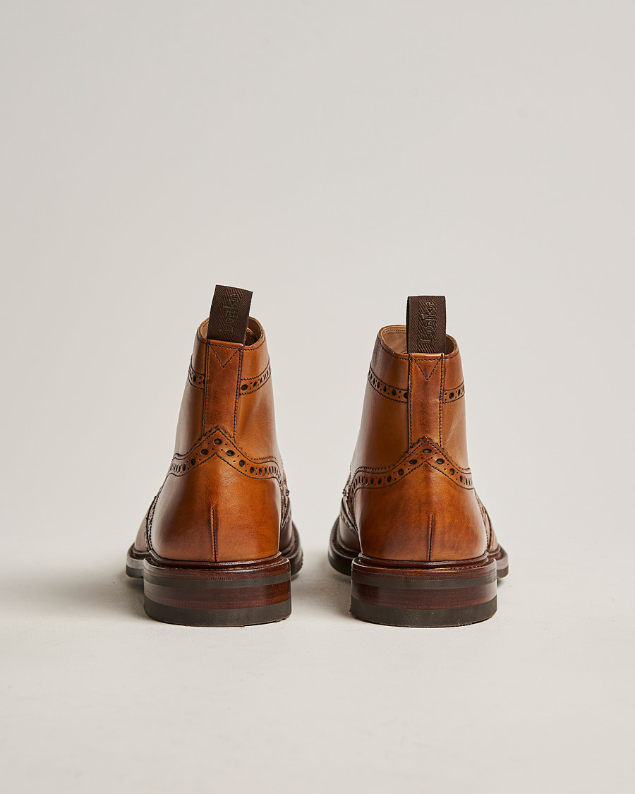Uomini | Stivali | Loake 1880 | Bedale Boot Tan Burnished Calf