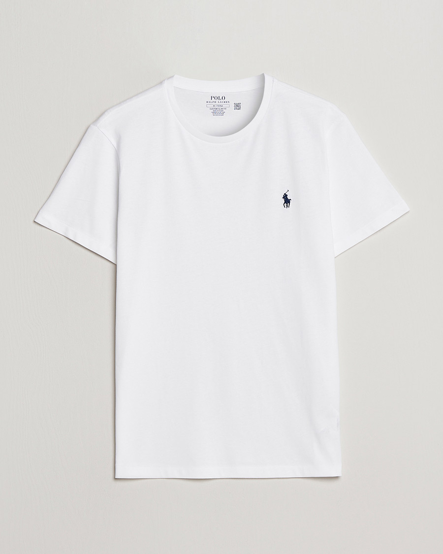 Uomini | T-shirt | Polo Ralph Lauren | Custom Slim Fit Tee White