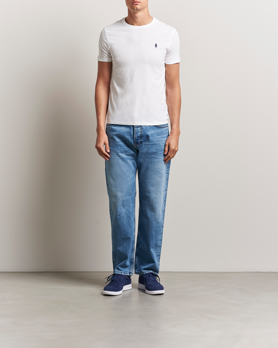 Uomini | T-shirt | Polo Ralph Lauren | Custom Slim Fit Tee White