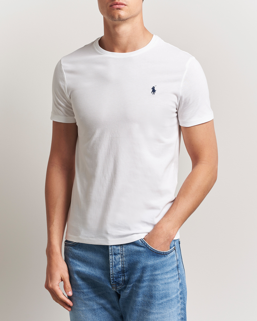 Uomini | T-shirt | Polo Ralph Lauren | Custom Slim Fit Tee White