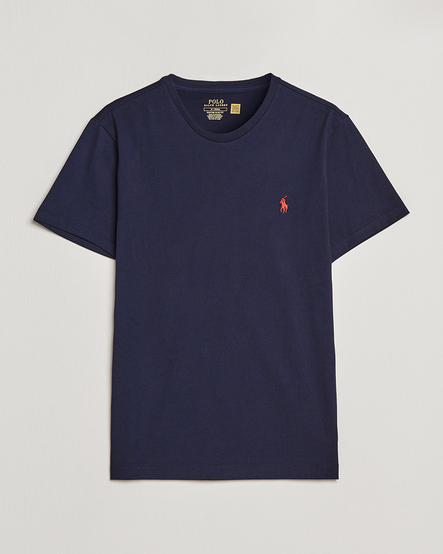 Uomini | T-shirt | Polo Ralph Lauren | Custom Slim Fit Tee Ink