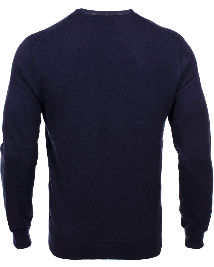 Uomini | Maglieria | Polo Ralph Lauren | Slim Fit Pima Cotton Crew Neck Pullover Hunter Navy