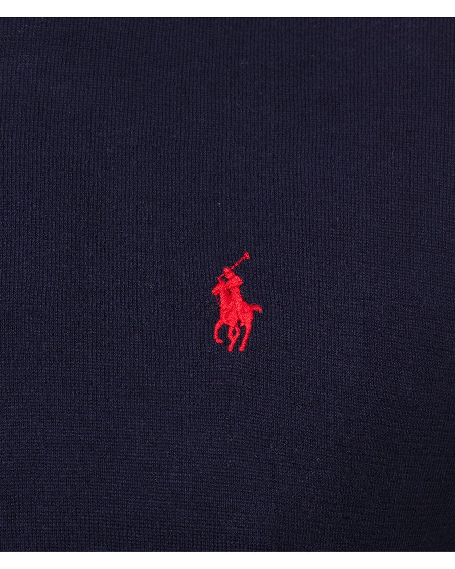 Uomini | Maglieria | Polo Ralph Lauren | Slim Fit Pima Cotton Crew Neck Pullover Hunter Navy