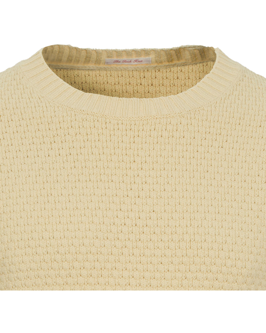 Uomini | Maglieria | GANT Rugger | The Tuck Knit Sweater Cream