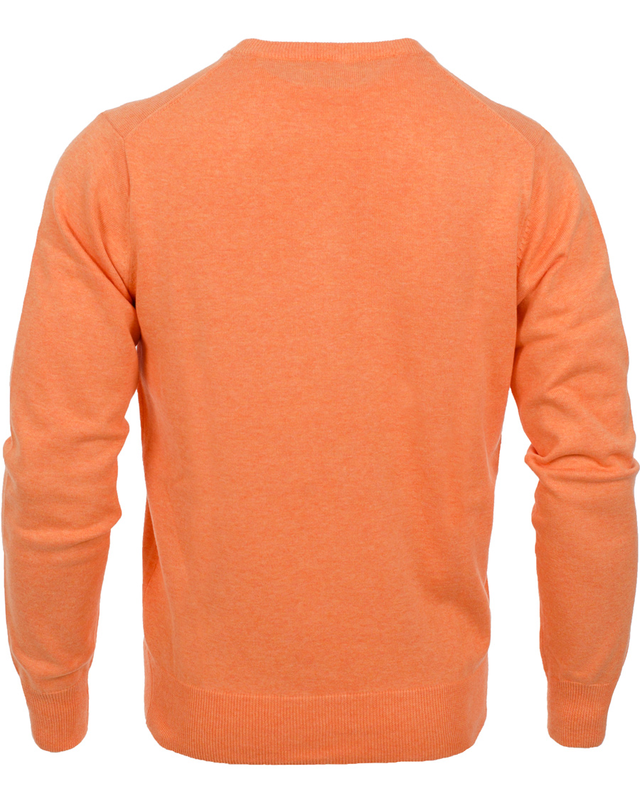 Uomini | Maglieria | GANT | Light Weight Cotton V-Neck Pullover Carrot Melange