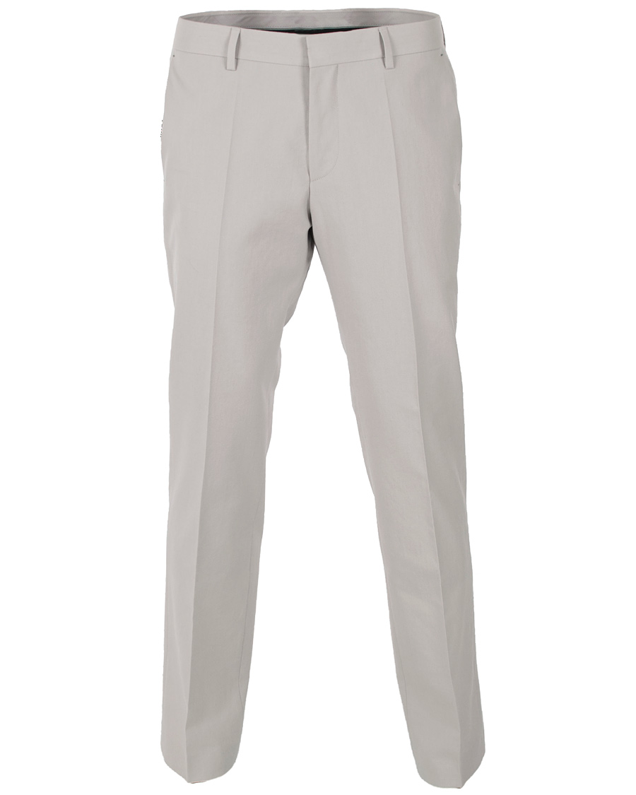 Uomini | Pantaloni | BOSS BLACK | BOSS Genesis 2 Cotton Stretch Trouser Silver