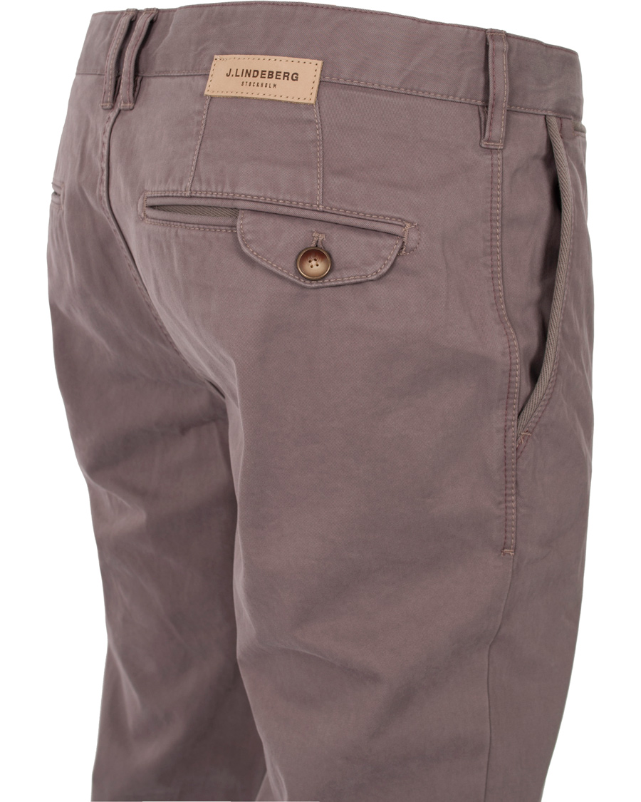 Uomini | Pantaloni | J.Lindeberg | Chaze Season Cotton Chinos Mud