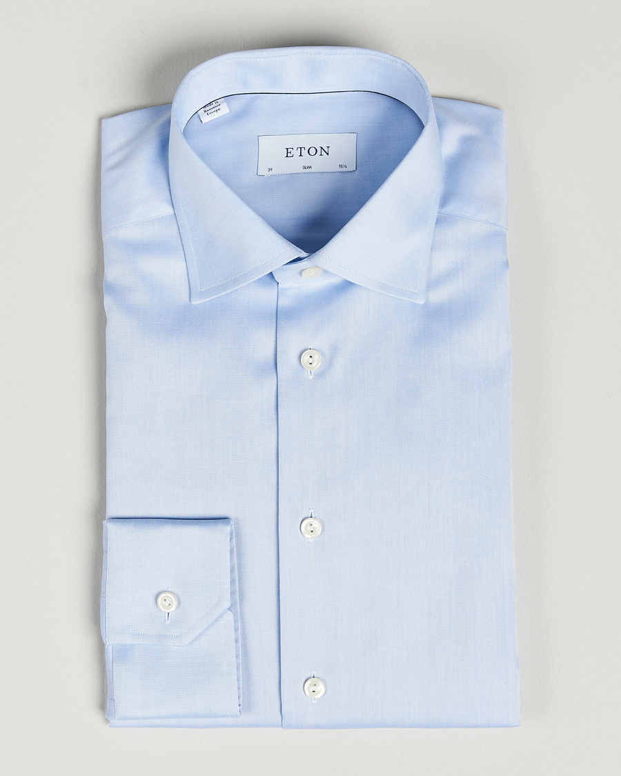 Uomini | Camicie | Eton | Slim Fit Shirt Blue