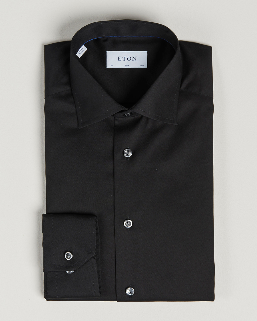 Uomini | Camicie | Eton | Slim Fit Shirt Black