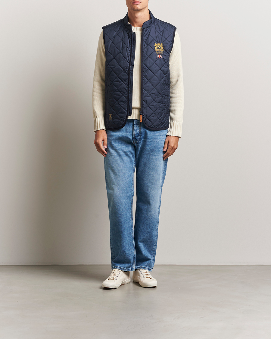 Uomini | Gilet | Morris | Trenton Quilted Vest Old Blue