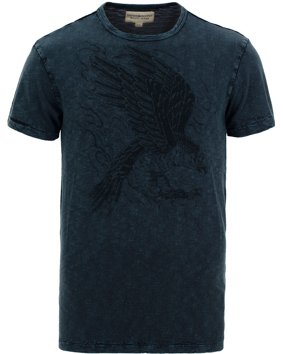 Uomini | T-shirt | Denim & Supply Ralph Lauren | Printed CN Hawk Light Indigo