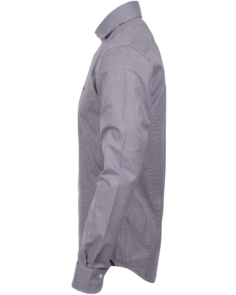 Uomini | Camicie | Morris | Sir Moore Mini Check Shirt Navy