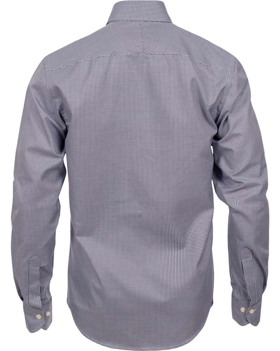 Uomini | Camicie | Morris | Sir Moore Mini Check Shirt Navy