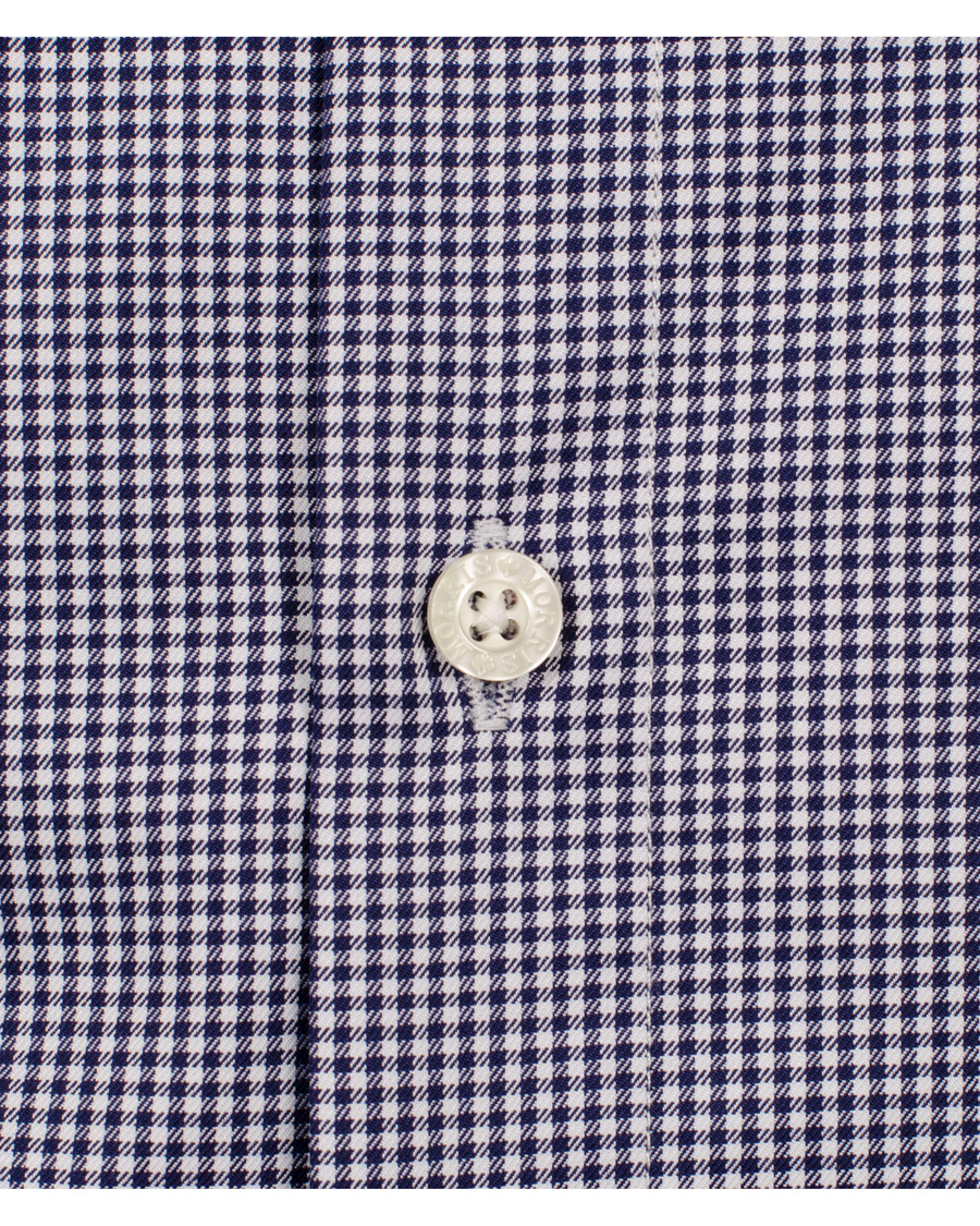 Uomini | Camicie | Morris | Sir Moore Mini Check Shirt Navy