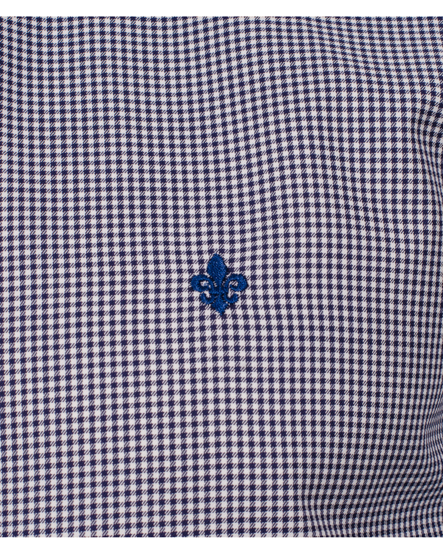 Uomini | Camicie | Morris | Sir Moore Mini Check Shirt Navy