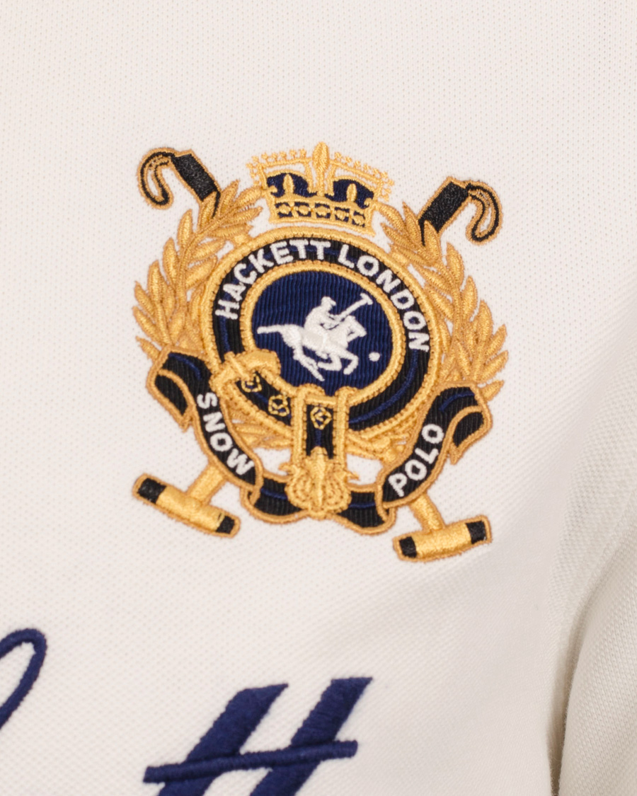 Uomini | Polo | Hackett | Snow Number Piké Winter White