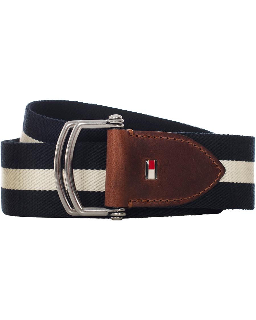 Uomini | Tommy Hilfiger Keith Stripe Belt Snow White | Tommy Hilfiger | Keith Stripe Belt Snow White