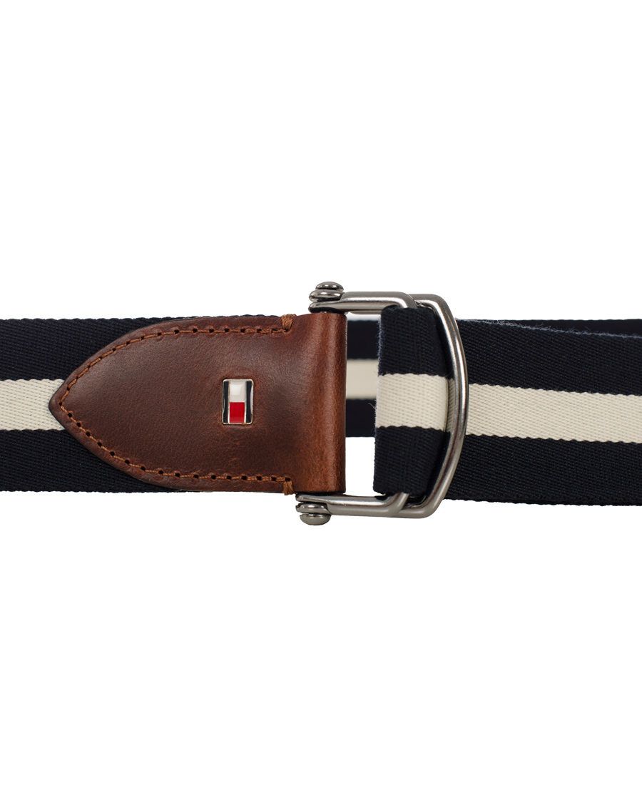 Uomini | Tommy Hilfiger Keith Stripe Belt Snow White | Tommy Hilfiger | Keith Stripe Belt Snow White