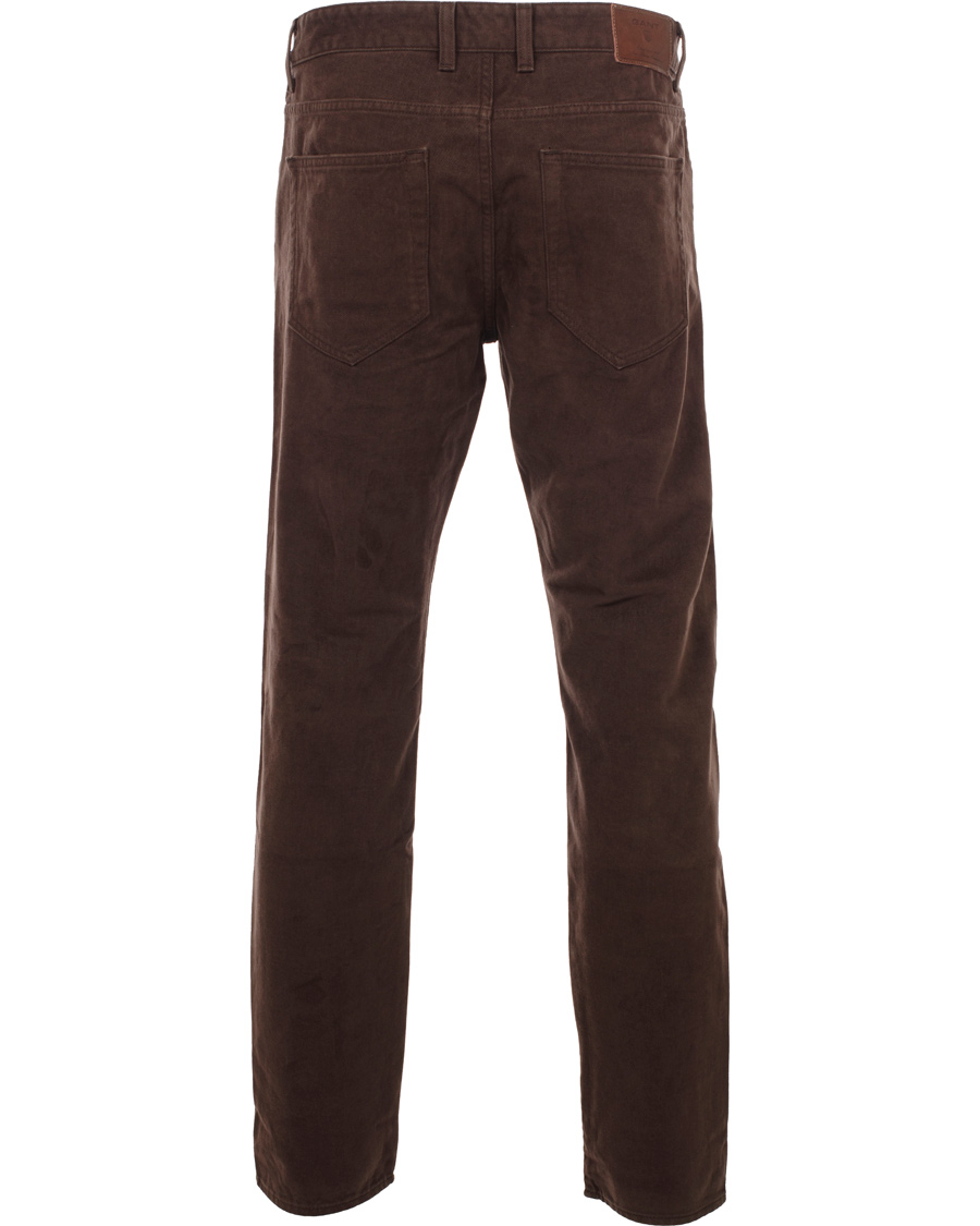 Uomini | Jeans | GANT | Soft Twill Tyler Jean Brown