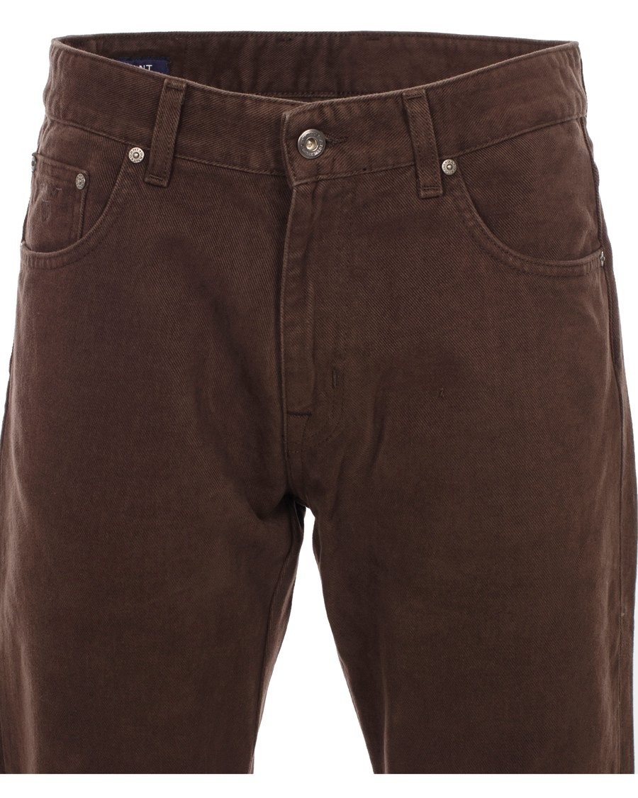 Uomini | Jeans | GANT | Soft Twill Tyler Jean Brown