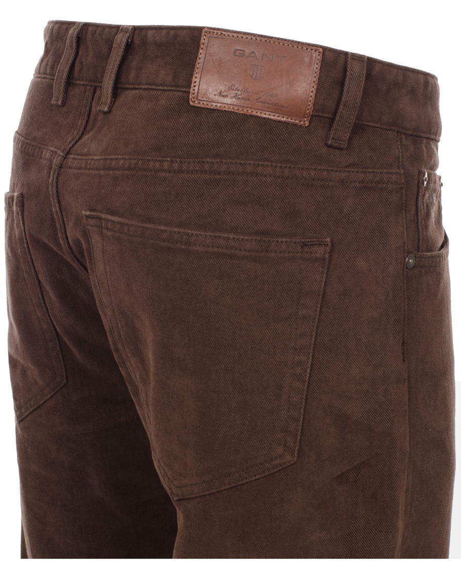 Uomini | Jeans | GANT | Soft Twill Tyler Jean Brown