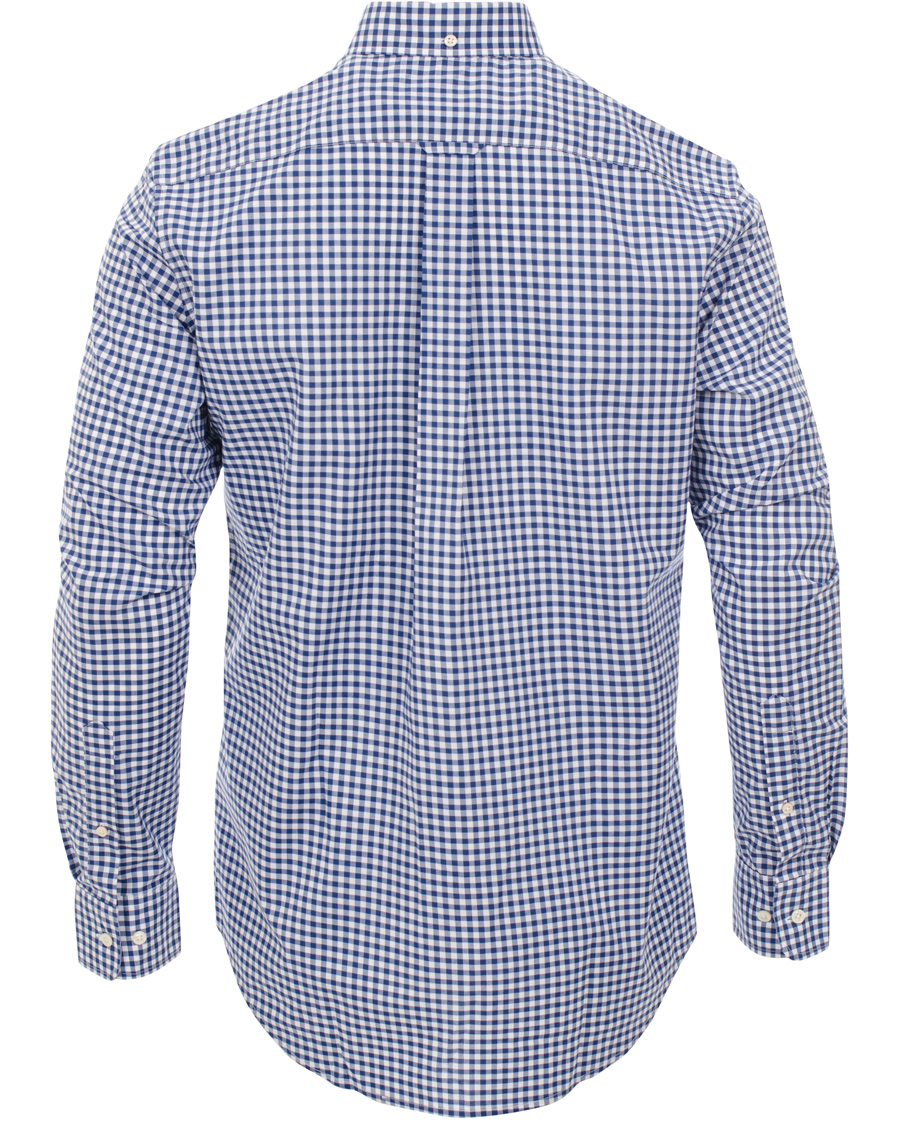 Uomini | Camicie | GANT | The Gingham Regular Fit Shirt Deep Cobalt Blue