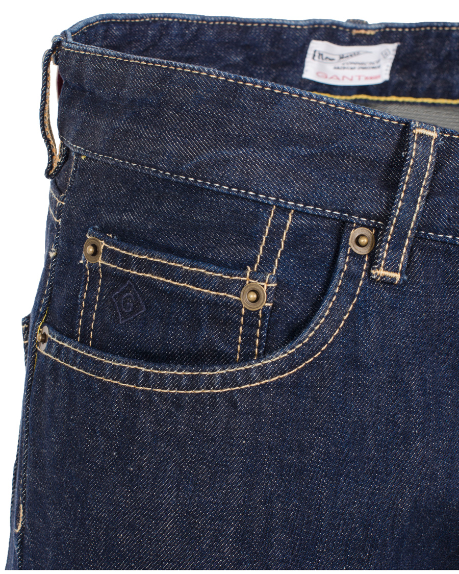 Uomini | Jeans | GANT Rugger | Stick Boy Raw Jeans Dark Blue