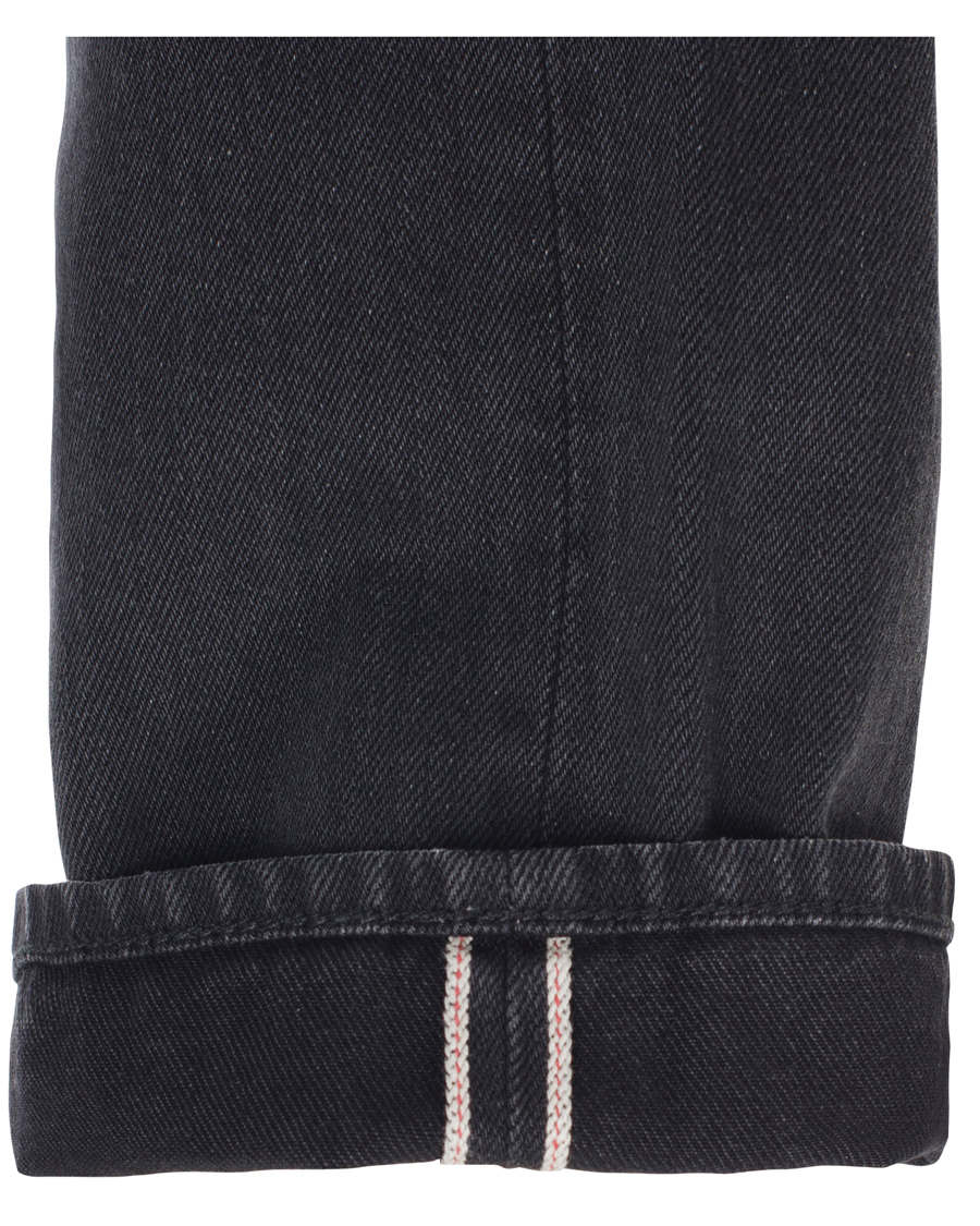 Uomini | Jeans | GANT Rugger | Stick Boy Burned Selvedge Jeans Black Worn In