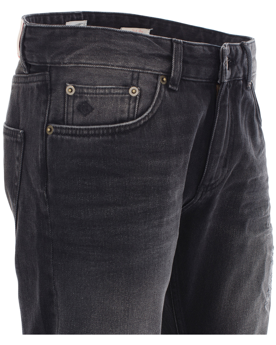 Uomini | Jeans | GANT Rugger | Stick Boy Burned Selvedge Jeans Black Worn In