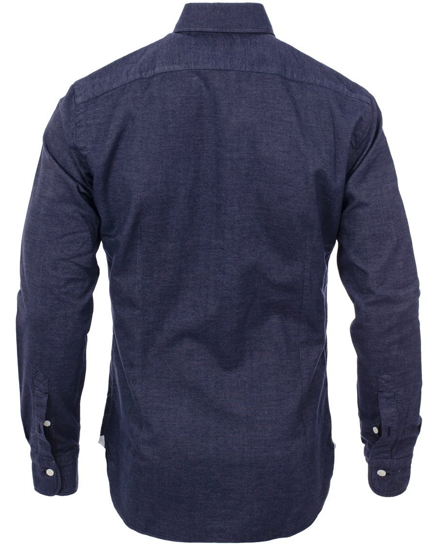 Uomini | Camicie | Barba Napoli | Dandylife Slim Fit Shirt Casual Blue