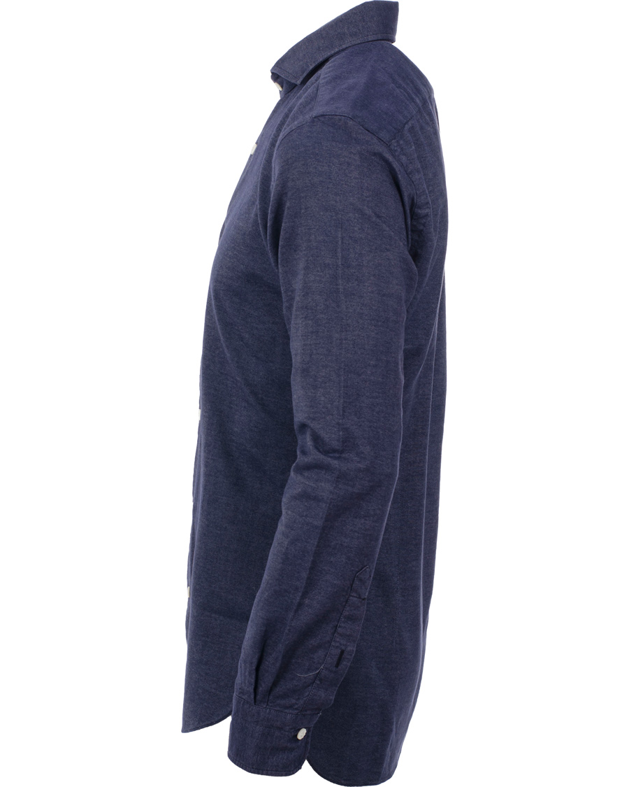 Uomini | Camicie | Barba Napoli | Dandylife Slim Fit Shirt Casual Blue