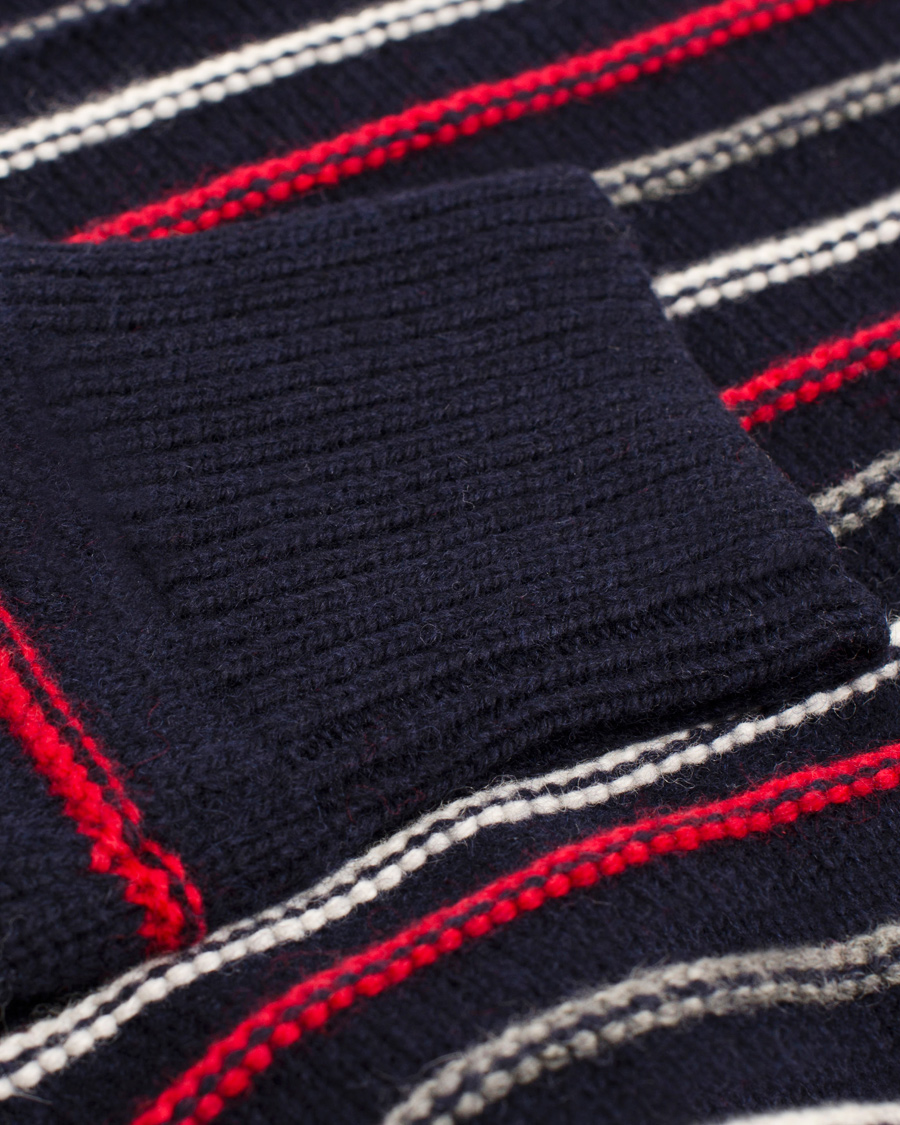 Uomini | Maglieria | Boomerang | Bo Structure Stripe Sweater Navy