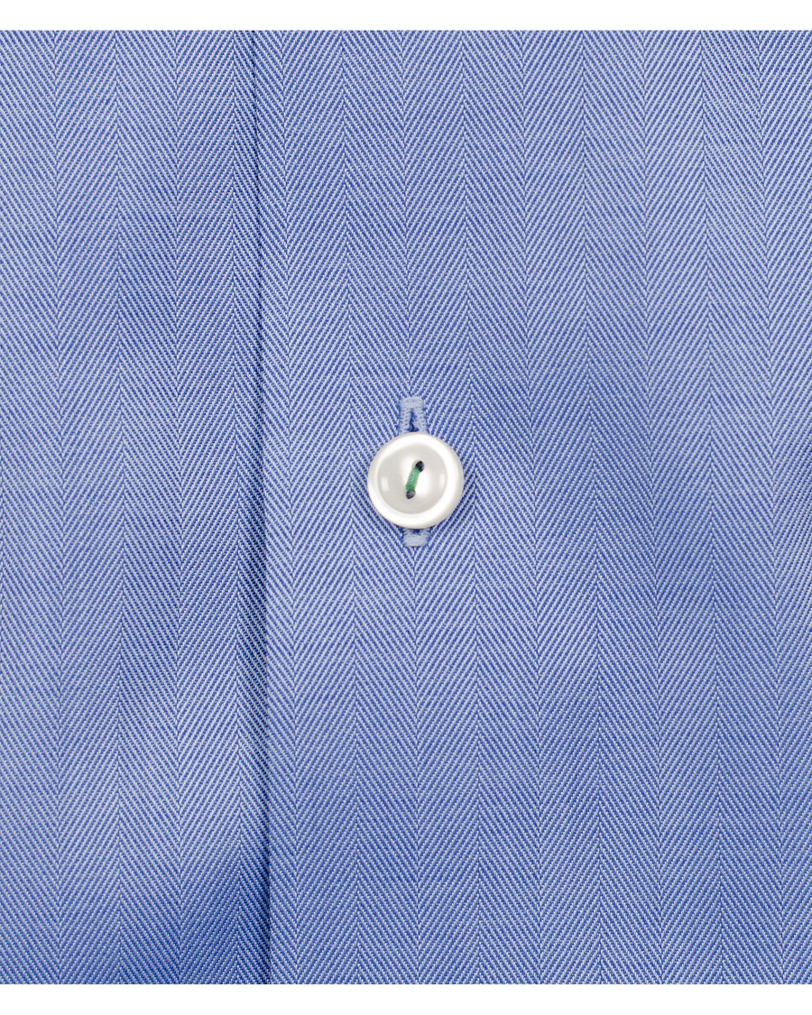 Uomini | Camicie | Eton | Contemporary Fit Shirt Red Ribbon Herringbone Blue