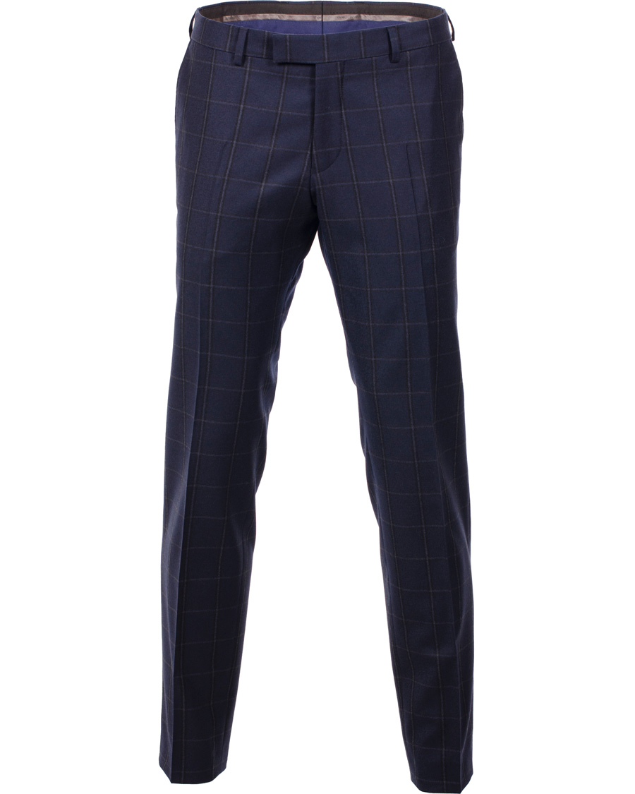 Uomini | Abiti | Oscar Jacobson | Edmund Window Pane Suit Navy