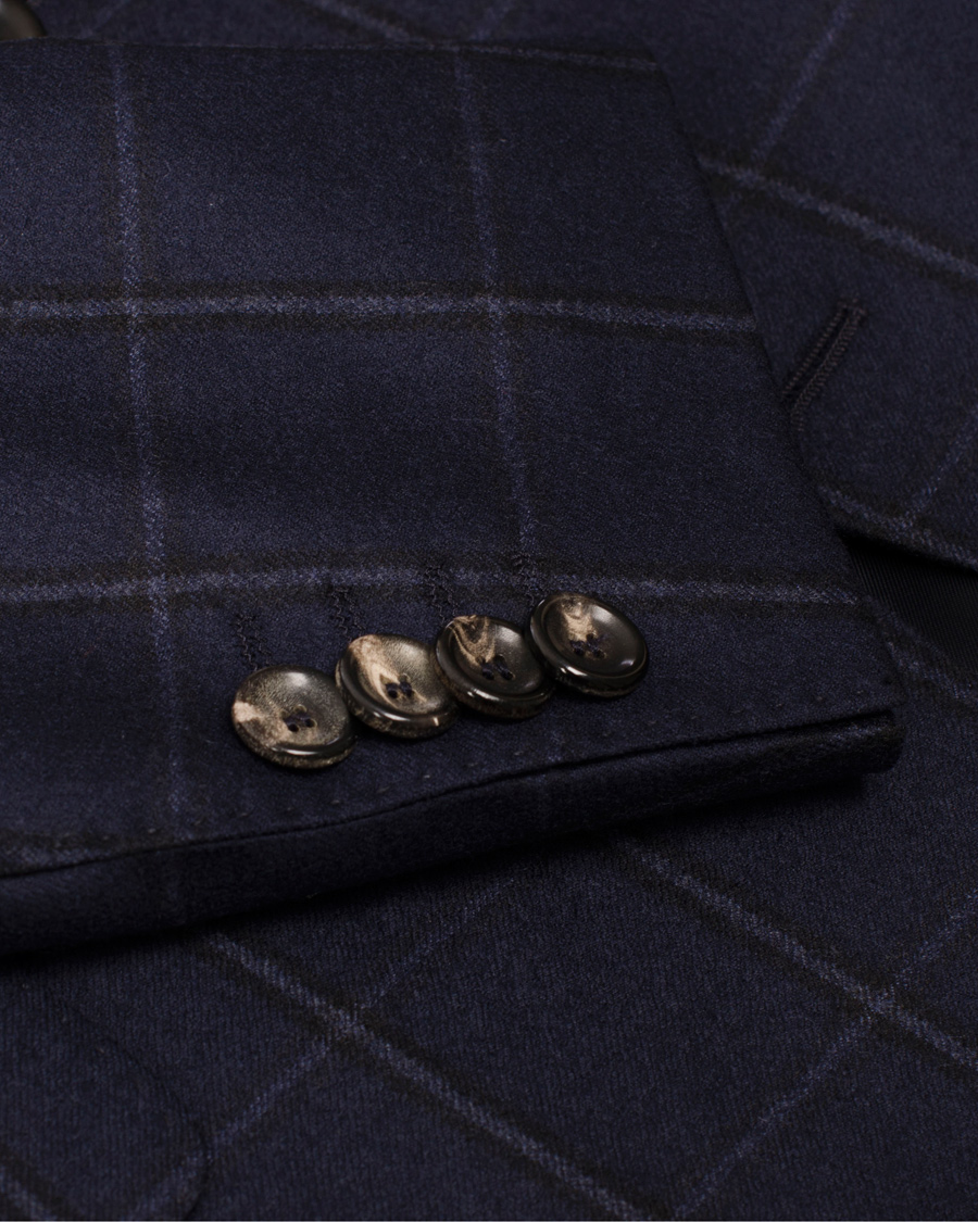 Uomini | Abiti | Oscar Jacobson | Edmund Window Pane Suit Navy