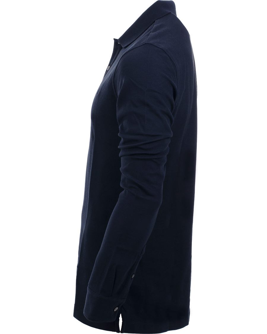 Uomini | Maglieria | Aquascutum | Long Sleeve Polo Navy