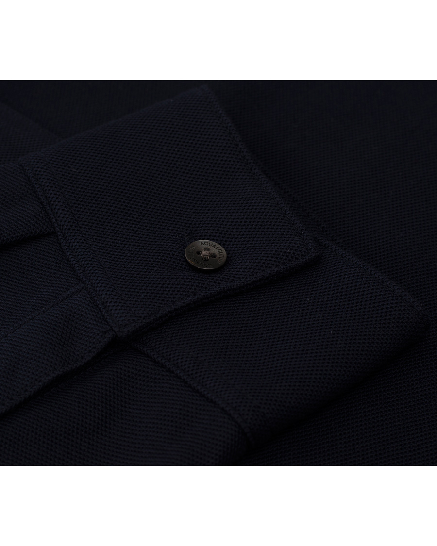 Uomini | Maglieria | Aquascutum | Long Sleeve Polo Navy