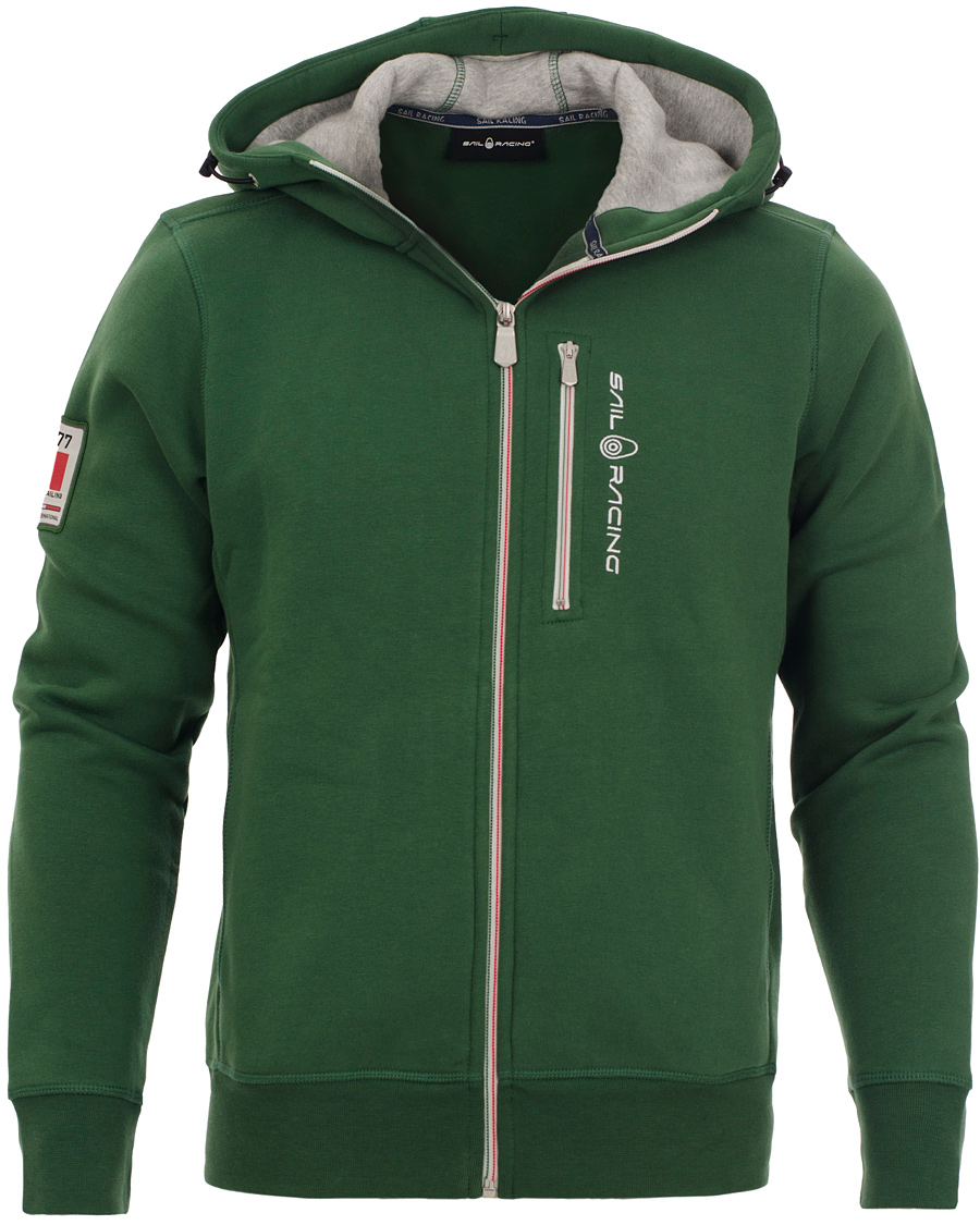 Uomini | Maglieria | Sail Racing | International Zip Hood Dark Green