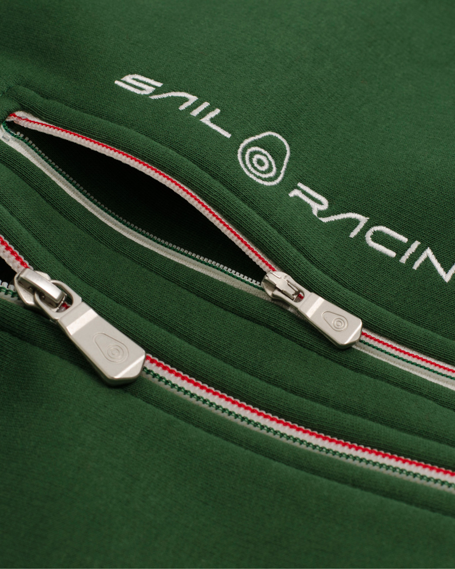 Uomini | Maglieria | Sail Racing | International Zip Hood Dark Green