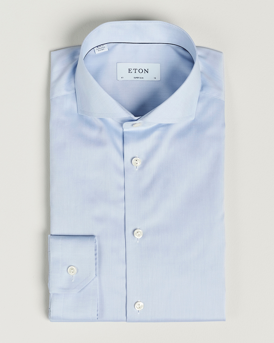 Uomini | Camicie | Eton | Super Slim Fit Shirt Blue