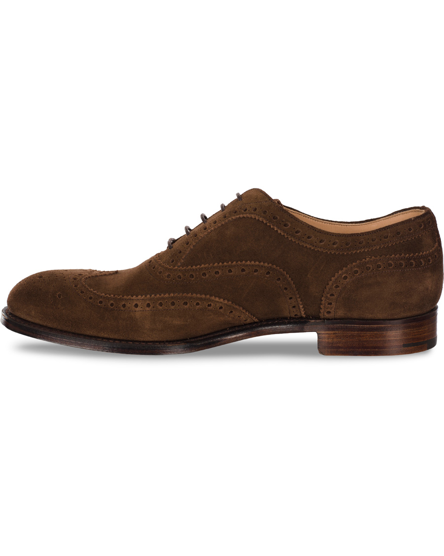Uomini | Cheaney Arthur III Brogue Brown Plough Suede | Cheaney | Arthur III Brogue Brown Plough Suede