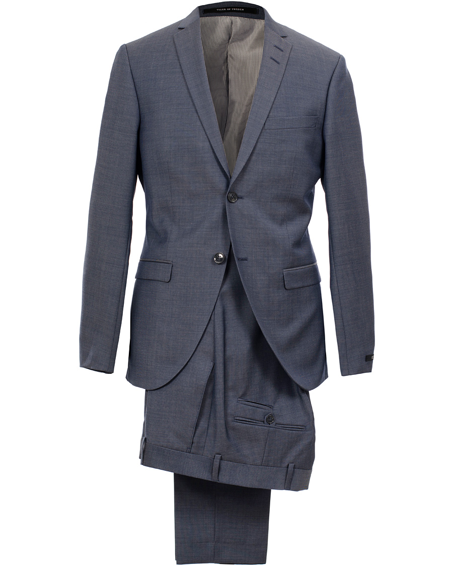 Uomini | Abiti | Tiger of Sweden | Jil Suit 100% Wool  Steel Blue