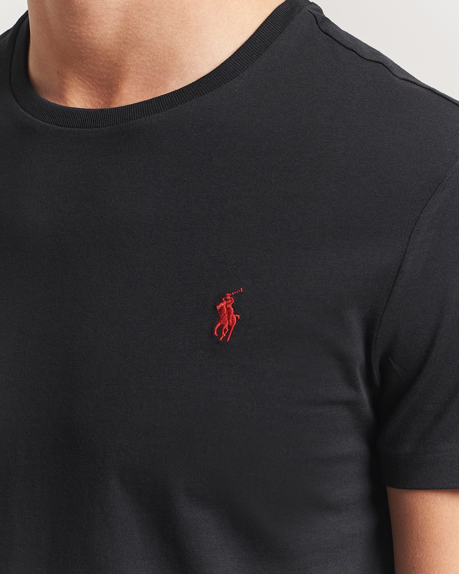 Uomini | T-shirt | Polo Ralph Lauren | Custom Slim Fit Tee RL Black