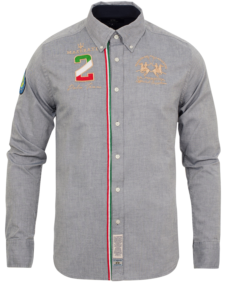 Uomini | Camicie | La Martina | Maserati Oxford Shirt Navy