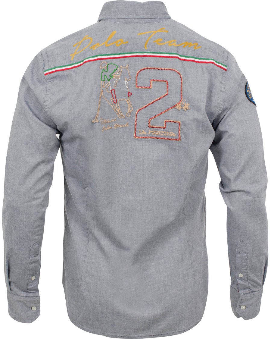 Uomini | Camicie | La Martina | Maserati Oxford Shirt Navy