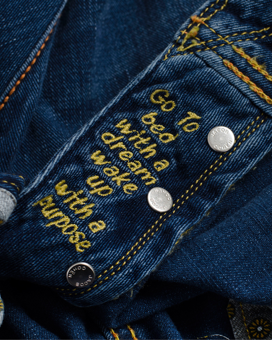 Uomini | Jeans | Jacob Cohën | 622 Luxury Edition Jeans Mid Blue/Red Label