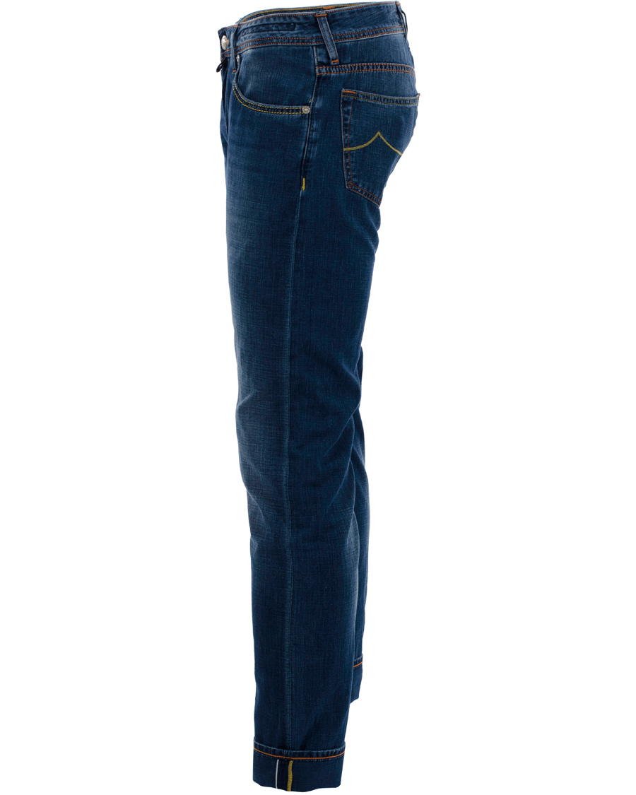 Uomini | Jeans | Jacob Cohën | 622 Luxury Edition Jeans Mid Blue/Red Label